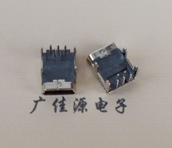 防城港Mini usb 5p接口,迷你B型母座,四脚DIP插板,连接器