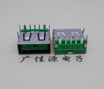 防城港5A大电流 快充接口 USB5p绿胶芯 常规母座