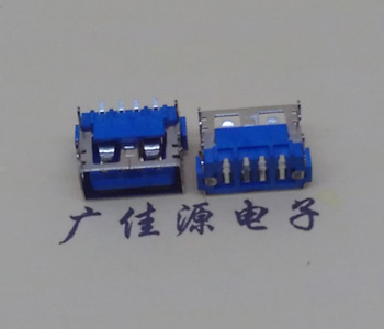 防城港AF短体10.0接口 蓝色胶芯 直边4pin端子SMT