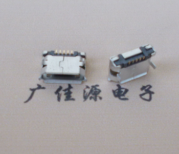 防城港Micro USB卷口 B型(无柱）插板脚间距6.4普通端子