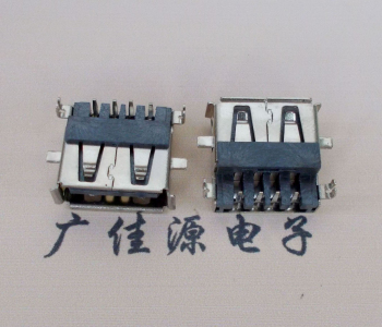 防城港AF USB母座90度 DIP沉板3.9/4.9 耐高温有卷边