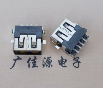 防城港 USB母座 贴片沉板3.5/4.9 直口/卷口铜壳/铁壳