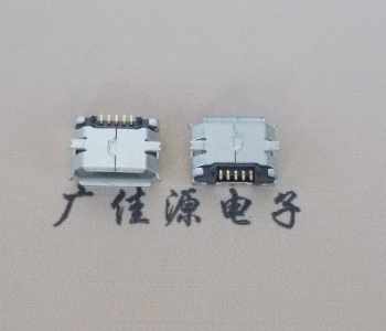 防城港MICRO USB 5Pin母座 贴板封装接口 卷边镀雾锡