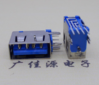 防城港USB 测插2.0母座 短体10.0MM 接口 蓝色胶芯
