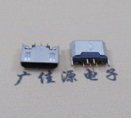防城港迈克USB 180度母座5p直插带地脚1.5端子直口