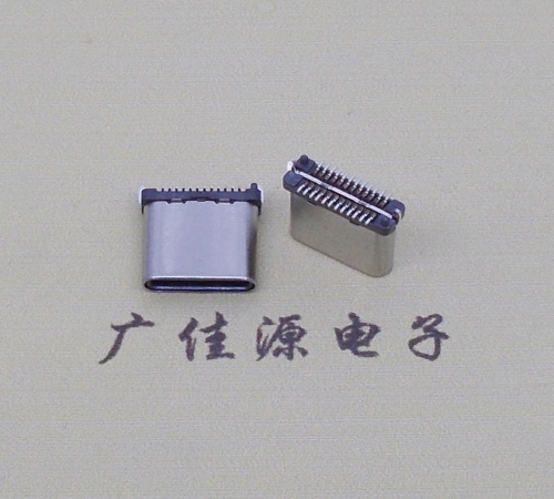 防城港USB TYPE-C接口短体24P公头立式贴板高度H=8.0mm 高速数据传输快充电款