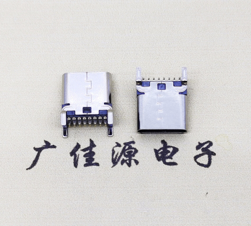 防城港USB 3.1TYPE-C16Pin立贴母头座子引脚接线正负级详解
