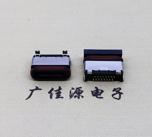 防城港TYPE-C16P立贴防水母座接口.6.5/6.8设计尺寸规范