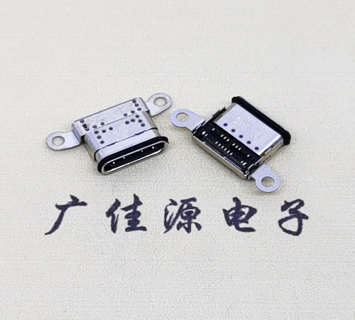 防城港USB 3.1C口.TYPE-C16P防水双排贴插座带螺丝孔
