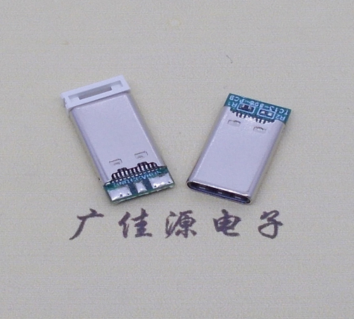 防城港USB TYPE-C24P公头带PCB板三个焊点 外壳拉伸式单充电款