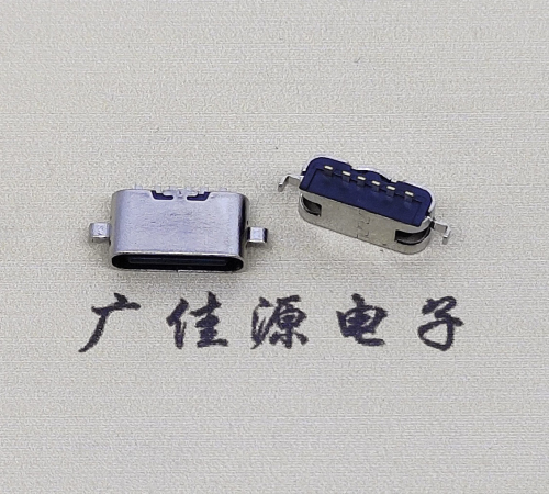 防城港type c6p母座接口 沉板0.8mm 两脚插板引脚定义  